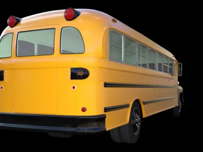 1957 School Bus for DAZ 3D model