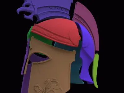 Helm of the Fearless 3D print model