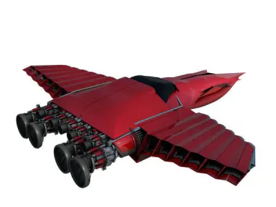 Streamline Jet  - Spacecraft 3D model