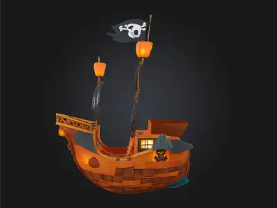 Pirate Galleon  Rule the Waves with Fear and Flair 3D model