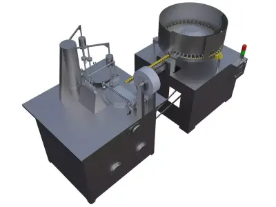 Lollipop packaging machine 3D model