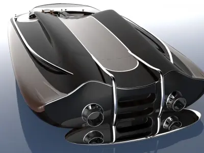 Speed Boat B7R Free 3D model