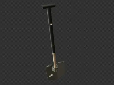 Offroad Shovel - Overlanding Shovel - Spade 3D model