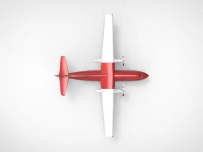 Fokker F27 3D model