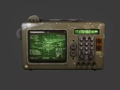 Military Console Terminal 1980s  3D model