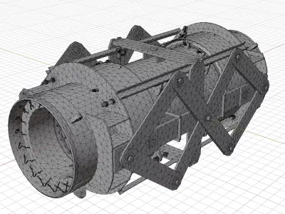 Heavy-Duty Pipeline Expansion Bellows 3D model