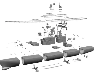 USS California CGN 36 3D print model