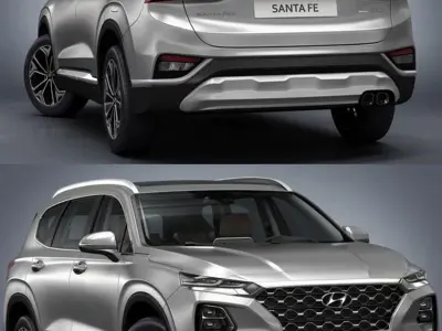 2019 Hyundai Santa 3D model