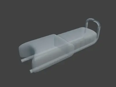Bike Seat Low-poly 3D model