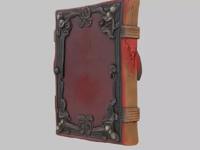Infernal Grimoire - Detailed 3D Model Low-poly 3D model
