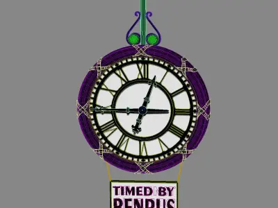 Clock Benrus 3D model