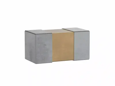 Ceramic SMD Capacitor 0201 Low-poly 3D model