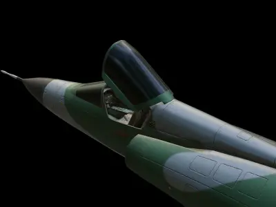 Dassault Mirage III Low-poly 3D model