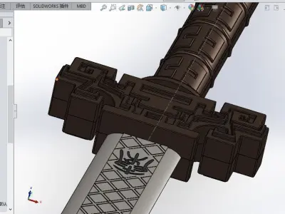 Tianwen sword 3D model