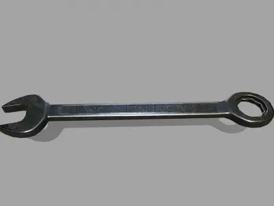 wrench Low-poly 3D model 3