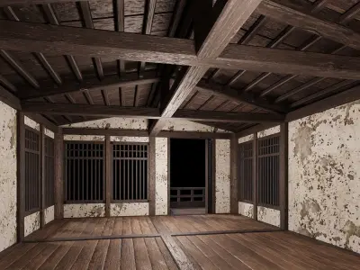 Medieval Houses 35- 4K Textures Game Ready Low-poly 3D model