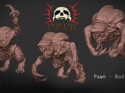 Xenoteras Pawns Erah 3D print model