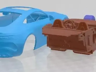 Mercedes Benz AMG GT 43 Coupe 2024 Printable Car 3D print model
