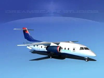 Dornier 328Jet Delta Connection 3D model