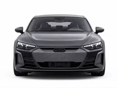 Audi RS e-tron GT in Daytona Grey Metallic Low-poly 3D model