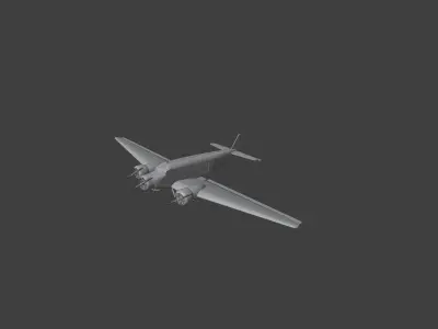 Junkers Ju-52  sommer paint 3D model