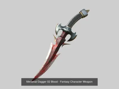 10 Medieval Dagger Collection - Fantasy Character Weapon 3D Model Pack