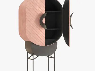 De Castelli Polifemo Cabinets and Bookcases Low-poly 3D model