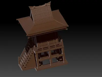 Japanese Shrine 3D print model