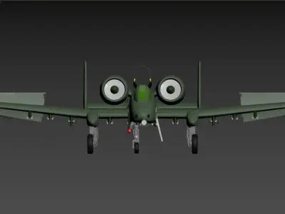 a 3D model of a military aircraft 3D model