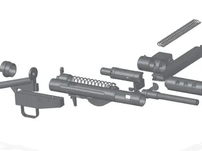 STEN MkII 3D model