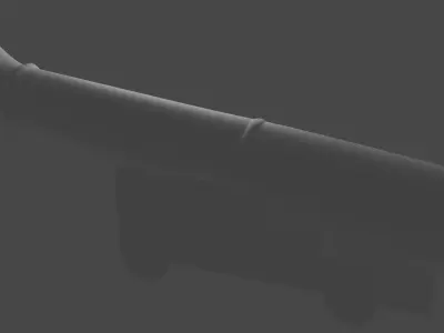 Ship gun Free 3D model