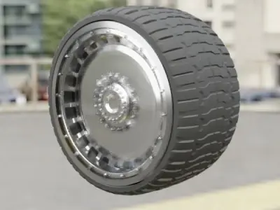 WHEEL FOR CUSTOM TRUCK R2 Front and doubled back 3D print model