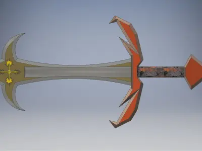 Righteous Beam Low-poly 3D model