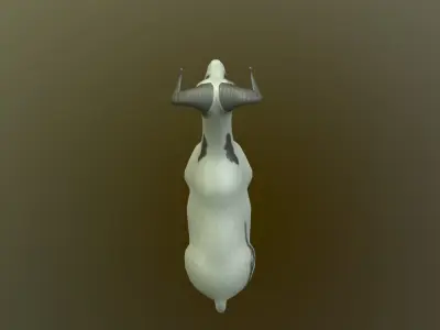 Sheep with long horns 3D model
