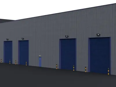Warehouse 5 Low-poly 3D model