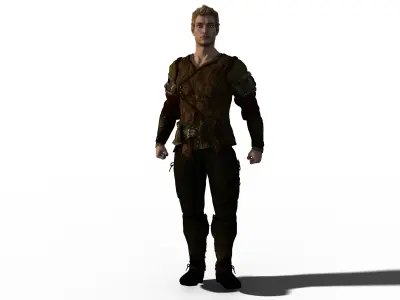  Warrior  Civilian VR- Game-Ready - 3D model