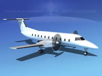 Embraer E-120 Brasilia LP SS 3D model