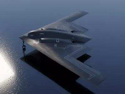 Northrop Grumman B-2 Spirit stealth bomber Low-poly 3D model