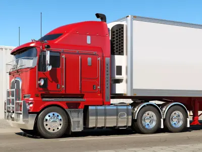 Kenworth K200 With Trailer 3D model