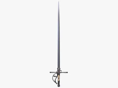 Vintage Medieval Sword - Final Fantasy XVI Game Low-poly 3D model