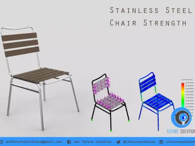 Stainless Steel Chair Strength Free 3D model
