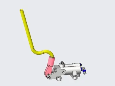 Double Acting Hand Pump 3D model