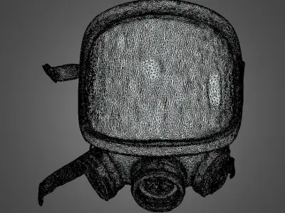 Gaz Mask  Low-poly 3D model