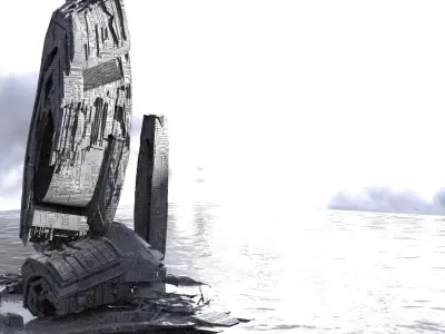 Halo Forerunner Structure 3D model
