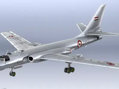 Tupolev Tu-16   Badger  3D model