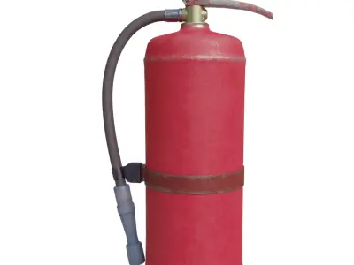 Powder fire extinguisher 3D model