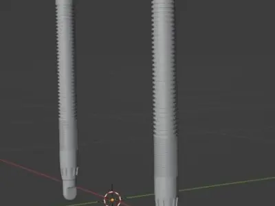 20 Inch Travel ORI Branded Struts Low-poly 3D model