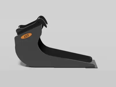 JST Nordic Line 20-25 Ton Clay Bucket with angled sides Low-poly 3D model