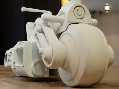 3D Printable Futuristic Bike Mode 3D print model purchase