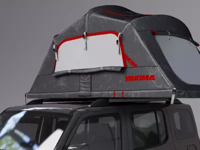 Car Tent Unfolded  3D model